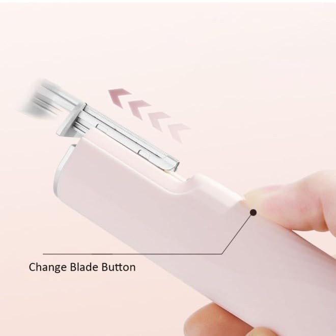 Facial Hair Remover for Women, 2-Speed Ultrasonic Face and Body Shaver for Face, Arms, Legs, Underarms and Bikini Line, Portable Lightweight Grooming Tool, Grey, LY-T01-A (Grey) - image 6