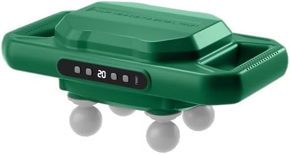 Massage Gun Deep Tissue Muscle Massager, 20 Levels 6 Modes With 4 Heads, 12W Motor, LCD Display, 120 Min Battery, Handheld Portable For Fitness Recovery (Green) - image 1
