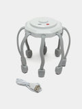 Electric Scalp Massager, USB Rechargeable Head Massager with 3 Vibration Modes and 8 Flexible Claws, Cordless Handheld Tool for Daily Relaxation, Home, Office and Travel, LM-080, White - image 1