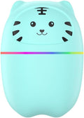 Mini Humidifier 220ml Portable Aroma Oil Diffuser Cool Mist Night Light USB Auto Shutoff for Home Office Car Bedroom Blue - image 1