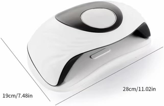 UV LED Nail Lamp 120W, Gel Nail Polish Dryer with Timer for Manicure and Pedicure, Home and Nail Salon Use, White - image 7