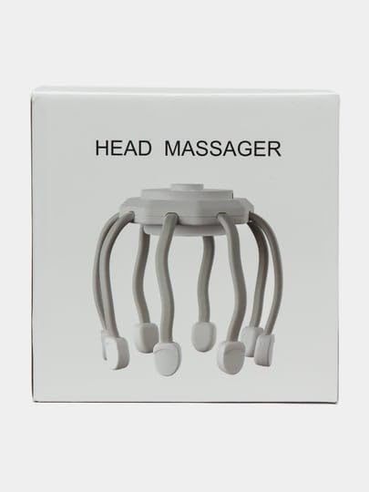 Electric Scalp Massager, USB Rechargeable Head Massager with 3 Vibration Modes and 8 Flexible Claws, Cordless Handheld Tool for Daily Relaxation, Home, Office and Travel, LM-080, White - image 4