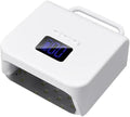 UV Nail Lamp 220W Cordless LED Dryer 48 LEDs Digital Display for Gel Polish Manicure Pedicure Rechargeable Portable Salon BY-10 White - image 1