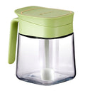 Spice Glass Containers - Seasoning Jar, Premium Glass Kitchen Storage Jar Set - Airtight Lid with Spoon, 300ml Large Capacity Spice Jar, Seasoning Pot for Spices, Sugar & Herbs (Green) - image 1