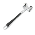 Meat Tenderizer Hammer, Stainless Steel Double-Sided Meat Mallet with Textured and Flat Heads for Steak, Chicken, Schnitzel, Cutlets and Nuts, Silver - image 1