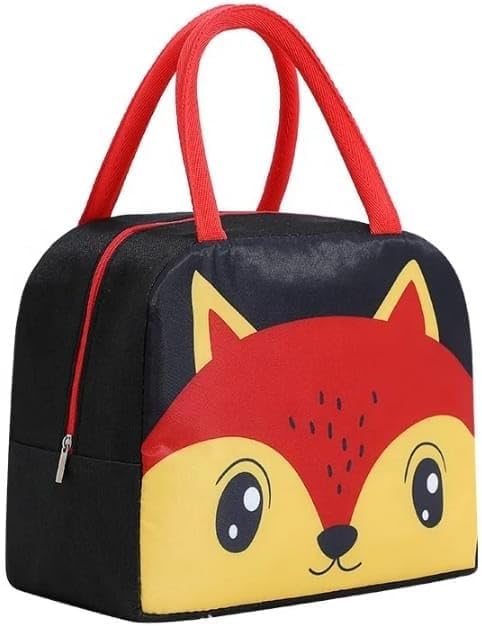 Lunch Bag for Kids 1.5L, Insulated Leakproof Cooler Tote with Carry Handle, Foldable Thermal Food Storage Bag for School, Picnic, Beach and Travel, Car Print, Black - image 1