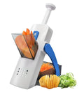 Vertical Chopper, Vegetable Chopper, Multifunctional Food Chopper, Safe Slicer for Kitchen, Vegetable Fruit Meat Cutter with Container, French Fry Cutter, SR-266 (Blue) - image 1