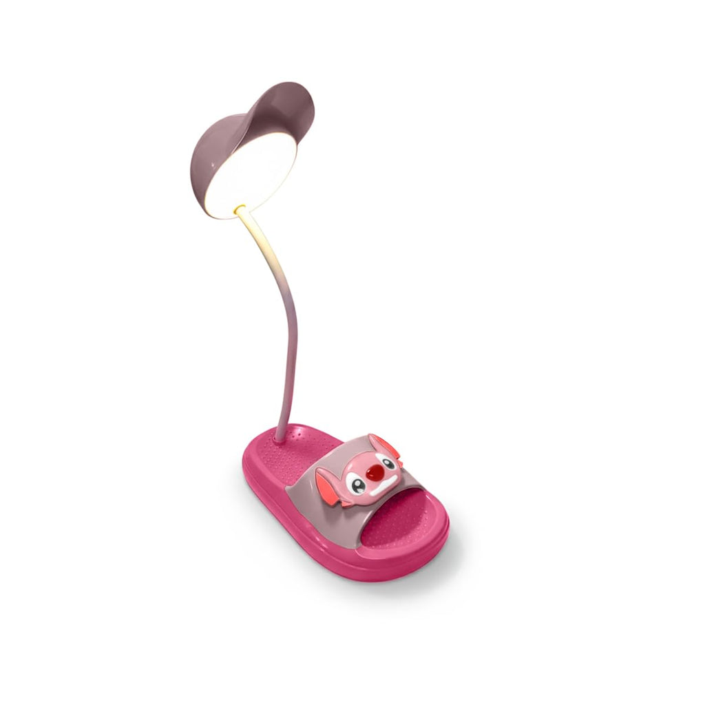 Mini LED Desk Lamp with Power Switch, Adjustable Brightness ABS Table Light for Study, Reading, Bedroom and Office (Dark pink & Light purple) - image 1