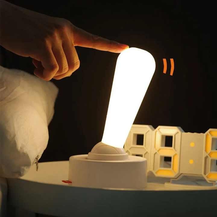 Night Light, Rechargeable LED Table Lamp with 2 Brightness Levels, Portable Bedside Ambient Light for Bedroom, Nightstand, Camping and Daily Use, White - image 2