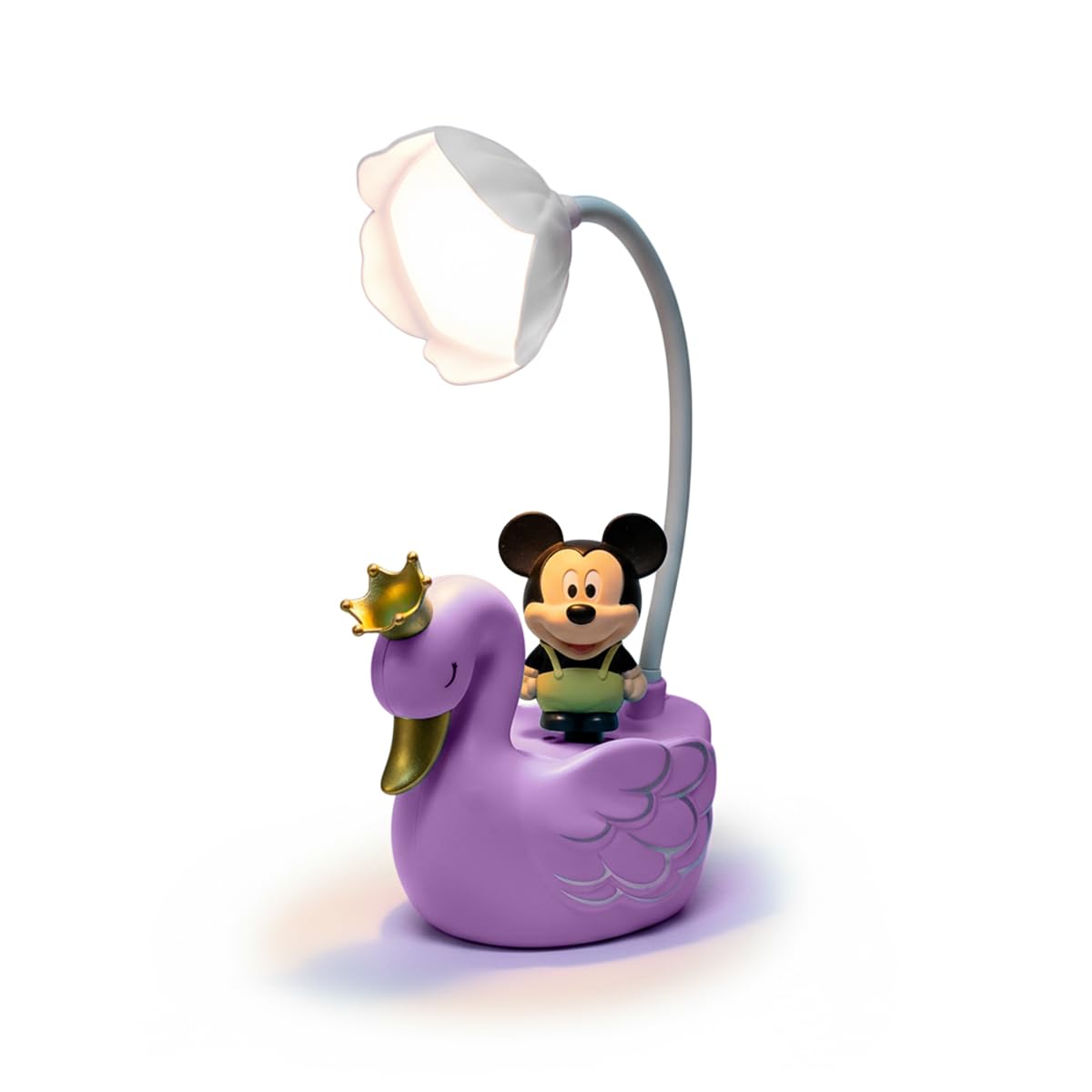 LED Desk Lamp for Study, Adjustable Multi-Angle Foldable Table Light with Power Switch, Comfortable Reading Lamp for Office, Bedroom and Bedside, Purple - image 1