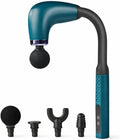Massage Gun, Handheld Percussion Muscle Massager with 9 Modes, 4 Interchangeable Heads and Low-Noise Vibration for Back, Shoulders, Arms and Legs, Portable (Green) - image 1