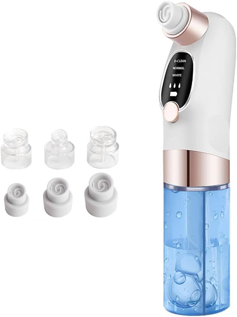 Blackhead Remover, Facial Pore Cleaner with Water Cycle System, Vacuum Skin Care Tool for Visible Oil and Surface Buildup, White - image 1