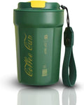 Travel Mug Thermal Coffee Cup Double Wall Stainless Steel Insulated Reusable Keeps Drinks Hot or Cold Leak-Resistant Lid Car Cup Holder Friendly For Outdoor Sports And Car Travel (Green) - image 1