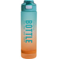 Water Bottle 1L with Handle, Vacuum Insulated Double-Wall Sports Bottle, Leak-Proof BPA-Free Reusable Flask for Gym, Office, School, Travel and Outdoor Use (Blue & Orange) - image 1
