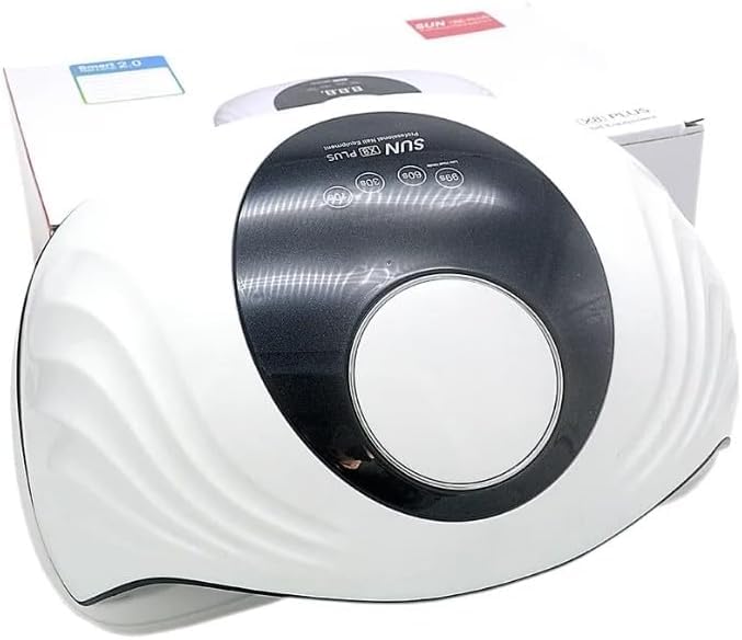 UV LED Nail Lamp 120W, Gel Nail Polish Dryer with Timer for Manicure and Pedicure, Home and Nail Salon Use, White - image 1