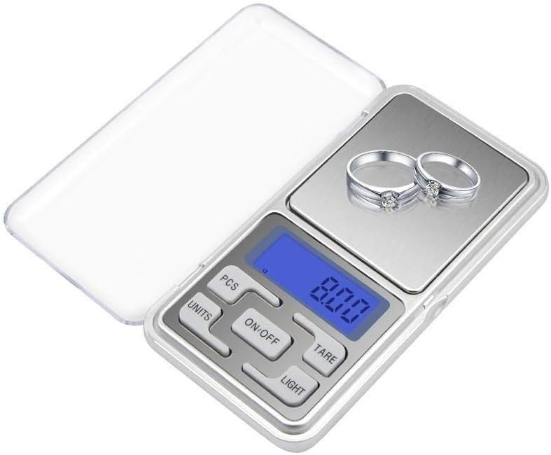 Digital Pocket Scale 200g x 0.01g, Mini Precision Jewelry Scale with LED Display and Stainless Steel Platform for Gold, Silver, Coins and Small Items, Silver - image 1