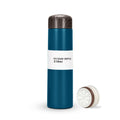 Water Bottle, Vacuum Insulated Water Bottle 250ml, Slim Stainless Steel Cup, Pocket Wood Grain, Creative Outdoor Portable cup (Dark Blue) - image 1