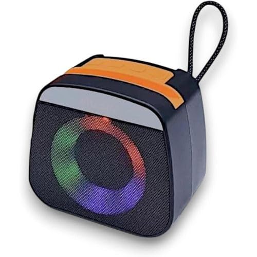 Bluetooth Speaker 5W, Portable Wireless Desktop Sound System with FM Radio, USB, AUX, Phone Holder and LED Light, Mini Music Player for Home, Office and Travel, Z170 - image 4