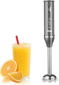 Hand Blender 200W, Electric Immersion Stick Blender with Full Copper Motor, 304 Stainless Steel Blade, Single Speed and Detachable Shaft for Soups, Sauces and Smoothies, KM1094 - image 1