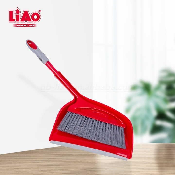 Dustpan and Brush Set with Long Handle, Plastic Broom Cleaning Kit for Floors, Office, Kitchen and Balcony, BPA-Free ABS Design - image 9