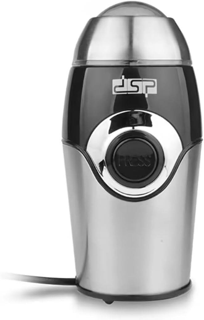 Electric Coffee Grinder 200W, Stainless Steel Bowl and Blades, Pure Copper Motor, Safety Lid Lock, Compact Mill for Coffee Beans, Spices, Nuts and Seeds, KA3001 - image 1