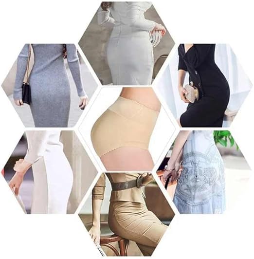 Shapewear for Women Tummy Control Seamless High Waist Butt Lifter Padded Hip Enhancer Shorts Plus Size Mesh Breathable Underwear 120-140kg Beige L - image 6