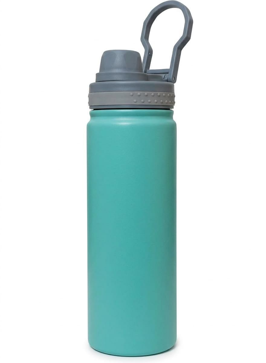 Water Bottle 530ml 18/8 Stainless Steel Vacuum Insulated Thermal Flask, Double-Wall BPA-Free Leak-Proof for Hot Cold Drinks Travel Gym Office, Green - image 1