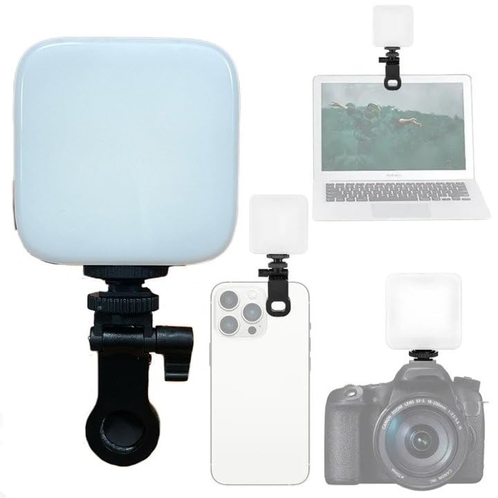 Selfie Light for Phone, Rechargeable Clip-On LED Video Light with 3 Lighting Modes, Adjustable 3000-6500K Portable Fill Light for Laptop, Video Calls, Makeup, Photos and Vlogging, M-88 - image 7
