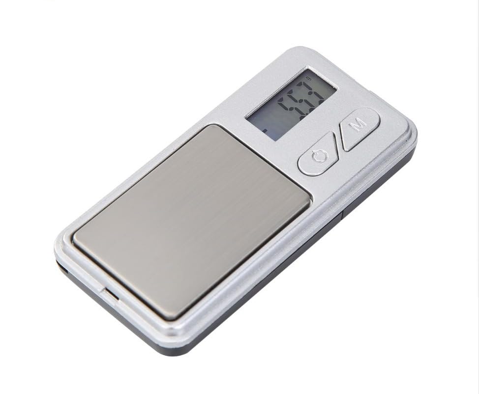 Digital Pocket Scale 200g x 0.01g, Mini Precision Jewelry Scale with LED Display and Protective Cover for Gold, Silver, Coins, Diamonds and Small Items, Black and Silver - image 6