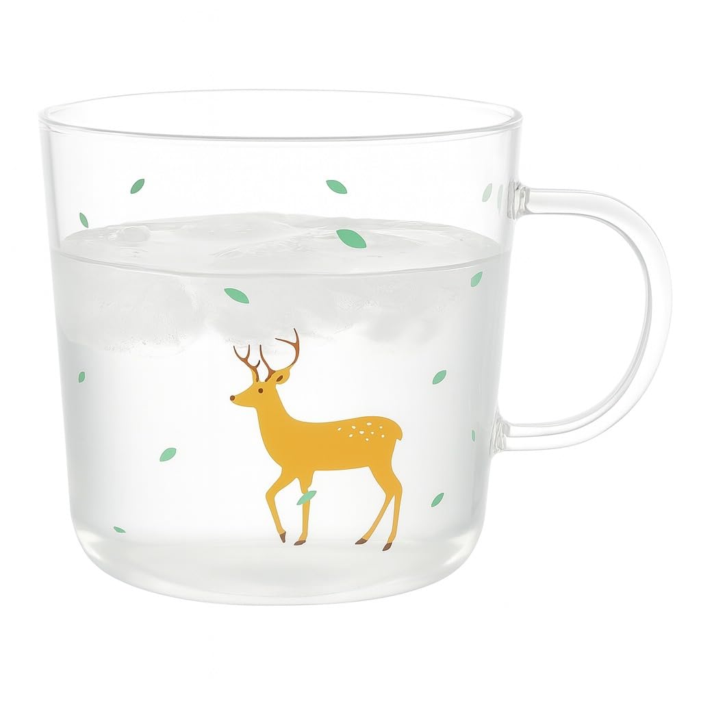 Glass Coffee Mug 300ml, Double Wall Borosilicate Cup with Handle, Clear Insulated Drinkware for Tea, Milk, Cappuccino, Juice and Espresso, Home and Office, GG-647 - image 1