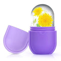 Ice Roller for Face & Eye - Silicone Ice Mold Face Massage, Facial Beauty Ice Roller Skin Care Tools, Capsules Skin Care Kit, Remove Fine Lines & Shrink Pores, HD-7060 (Purple) - image 1
