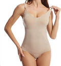 Women's Shapewear Bodysuit, Tummy Control Shaping Jumpsuit with Chest Pad, Stretch Knit Fabric and Crotch Opening for Waist and Hip Smoothing (Beige, XXL) - image 1