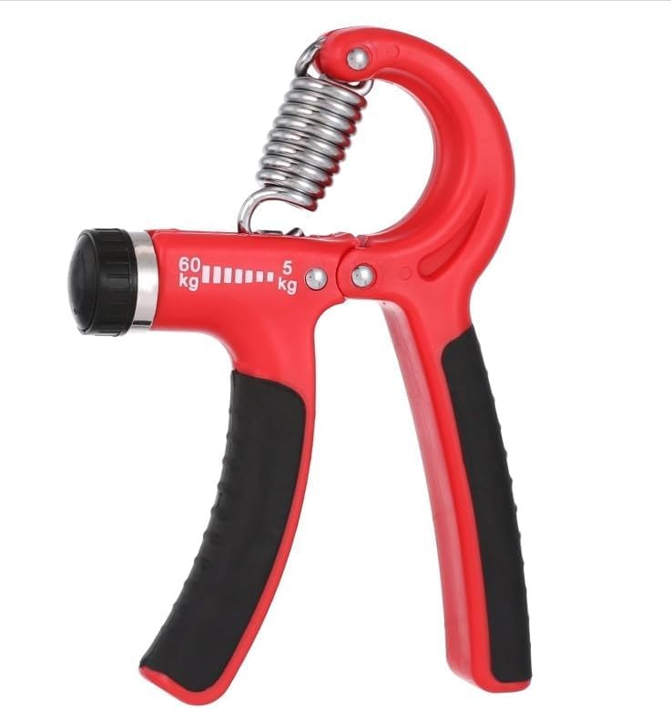 Hand Grip Strengthener, Adjustable Resistance Grip Trainer for Forearm, Wrist and Finger Exercise, Portable Hand Exerciser for Men and Women (Red) - image 1