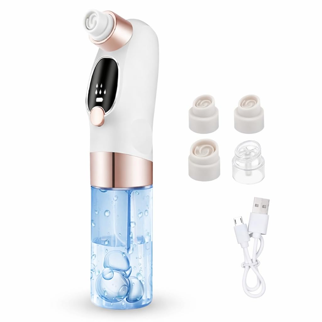 Blackhead Remover Pore Vacuum, Facial Pore Cleaner with Water Cycle System, Electric Skin Care Tool for Deep Cleansing and Visible Buildup Removal - image 1