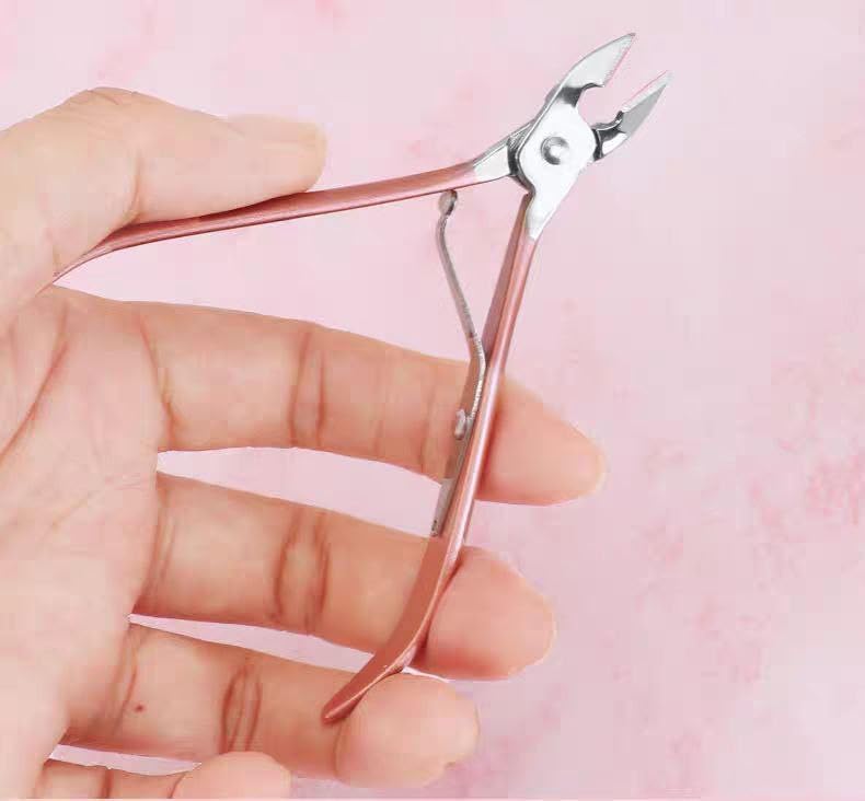 Manicure Set, Stainless Steel Nail Care and Pedicure Kit for Fingernails, Toenails, Eyebrows and External Ear Grooming, Men and Women, Rose Gold - image 7