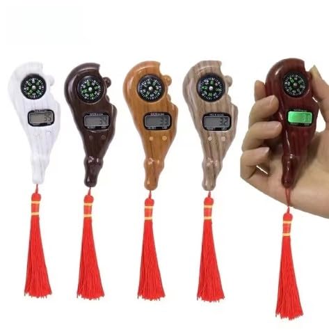 Digital Tasbih Counter with Compass and Night Light, Portable Electronic Dhikr and Finger Tally Counter for Prayer and Daily Counting, NO.2040 (Red, Brown) - image 8