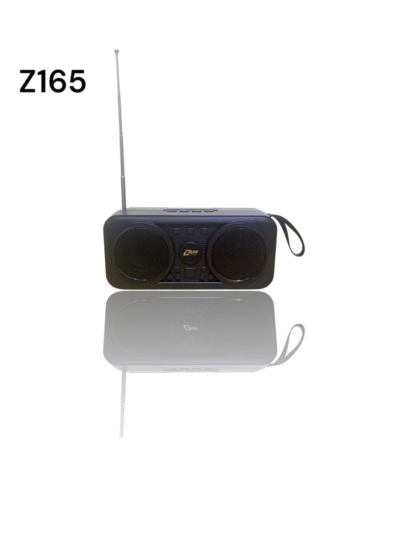 Bluetooth Speaker 5W, Portable Wireless Speaker with FM Radio, Flashlight, USB and TF Card Support, Mini Music Player with Carry Handle for Home, Travel and Outdoor Use, Z165, Black - image 5