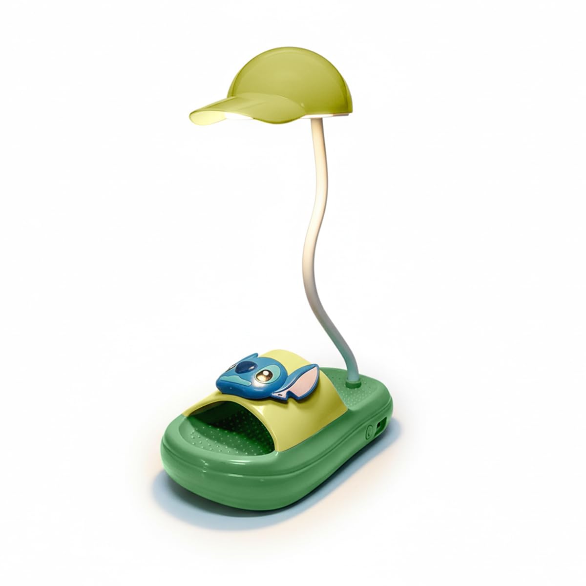 LED Desk Lamp with 3 Brightness Levels, Foldable Adjustable Study Light for Reading, Writing, Office, Bedroom and Bedside Table, Compact Modern Design, Bright Lime Green - image 1