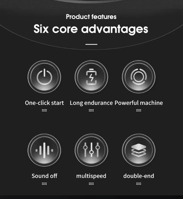 Massage Gun with Dual Heads, 10 Speed Levels and Low-Noise Operation, Handheld Body Massager for Neck, Back, Shoulders, Arms and Legs, SL-921 - image 2