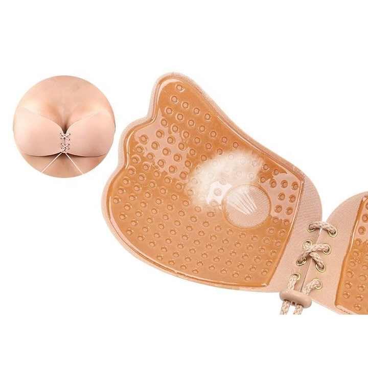 Invisible Bra for Women, Women Support Bra, Bra Push Up, Soft Bra for Women, Silicon Bra for Women, High Viscosity, Anti-Separation, Cleavage Enhancing (Black, D) - image 5