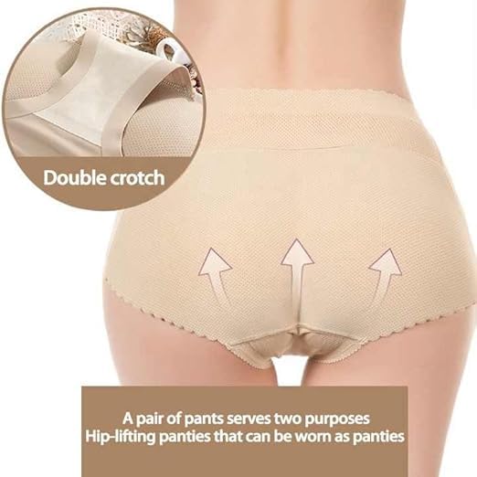 Shapewear for Women Tummy Control Seamless High Waist Butt Lifter Padded Hip Enhancer Shorts Plus Size Mesh Breathable Underwear 120-140kg Beige L - image 4