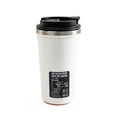 Travel Mug 520ml, Stainless Steel Thermal Coffee Cup with Suction Base and Leakproof Lid for Hot and Cold Drinks, Office, Home and Car (White) - image 1