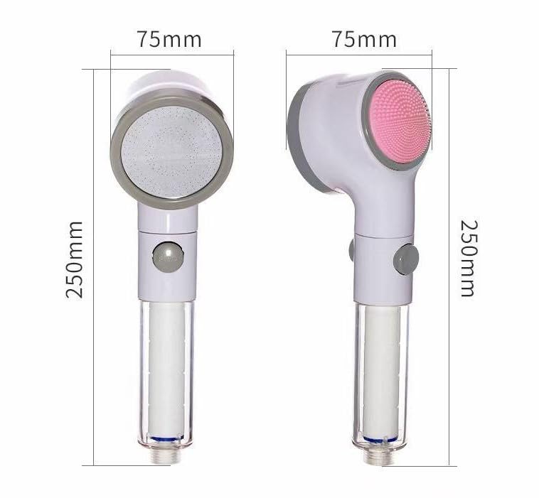 Shower Head with Filter, High Pressure Handheld Shower Head with Pause Switch, Removable Multi-Functional Bathroom Sprayer, Easy-Install ABS Design - image 2