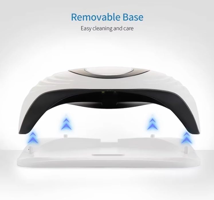 UV LED Nail Lamp 120W, Gel Nail Polish Dryer with Timer for Manicure and Pedicure, Home and Nail Salon Use, White - image 6