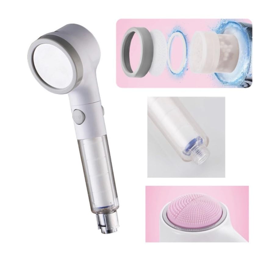 Shower Head with Filter, High Pressure Handheld Shower Head with Pause Switch, Removable Multi-Functional Bathroom Sprayer, Easy-Install ABS Design - image 7