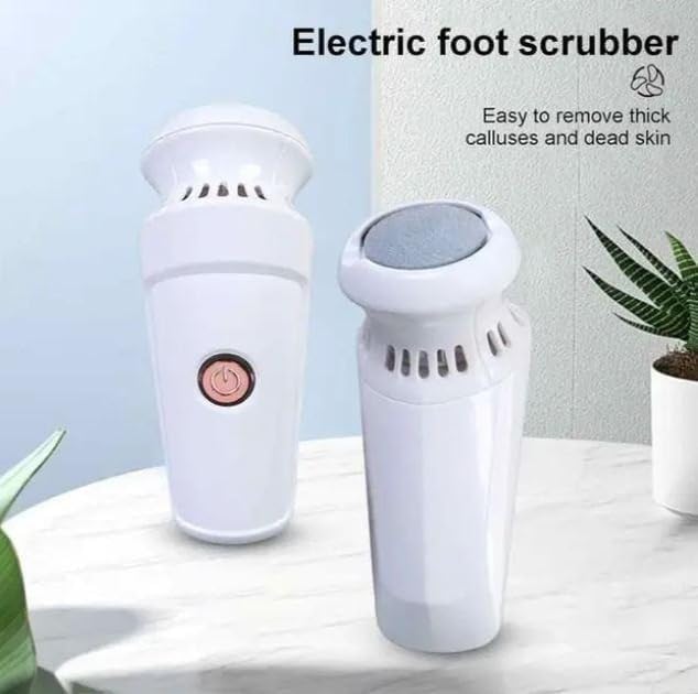 Callus Remover for Feet, Foot File with Removable Roller Head, Compact Pedicure Tool for Dry Hard Skin on Heels and Soles, WG-106, White - image 2