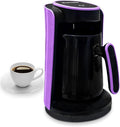 Turkish Coffee Maker 600W Electric Pot 280ml, Up to 4 Cups, Anti-Overflow Sensor and Safety System, for Home and Office (Purple) - image 1