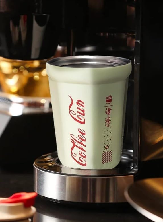 Travel Mug 380 ml, Vacuum Insulated Stainless Steel Coffee Cup with Double-Wall Design and Leakproof Lid for Hot and Cold Drinks, Office, Car and Travel, (White) - image 9
