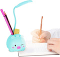 Desk Lamp Led Usb Powered Table Light, Foldable Study Lamp With Adjustable Brightness, Portable Reading Light For Home Office Workspace (Blue) - image 1