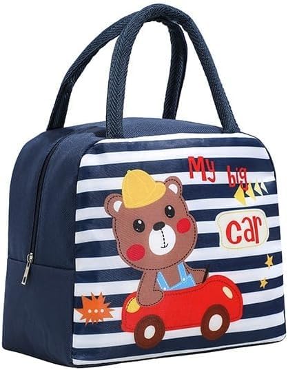 Lunch Bag Insulated Cooler, Thermal Leak-Proof Lunch Box Tote, Waterproof Foldable Food Organizer for Kids School Travel Picnic Beach (Multicolor) - image 1